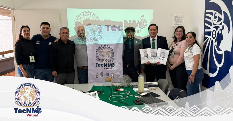 Entrega de distintivos institucionales para TecNM Virtual